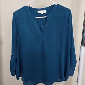 Elegant Blue Women's Top